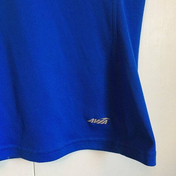 Avia Sleek Blue Bubble Print + Mesh Workout Tee - Picture 4 of 16